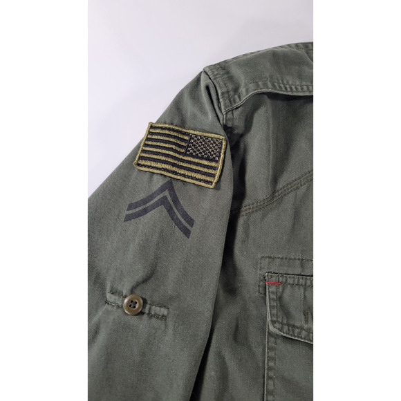 Vintage Rothco Patched Special Forces US Army Military Jacket Shirt Men's XL - Picture 4 of 11